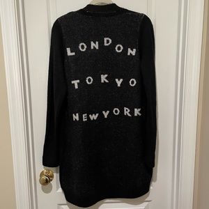 Kersh Cardigan “London Tokyo New York” Size XS